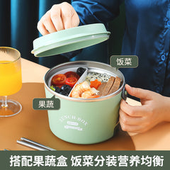 Heating lunch box, electric heating lunch box, insulated lunch box, hot rice, stainless steel, water free, portable, plug-in food lunch box