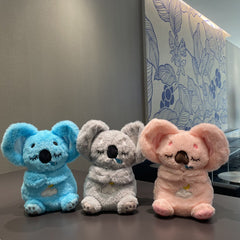 Cross border popular product will move ears, Koala new five level adjustable breathing, glowing, soothing baby doll toy