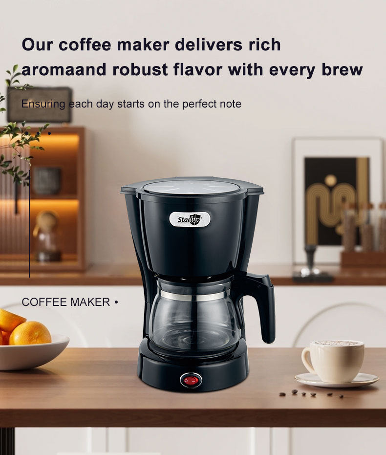 Cross border semi-automatic drip coffee machine, home office coffee pot, foreign trade electric coffee pot