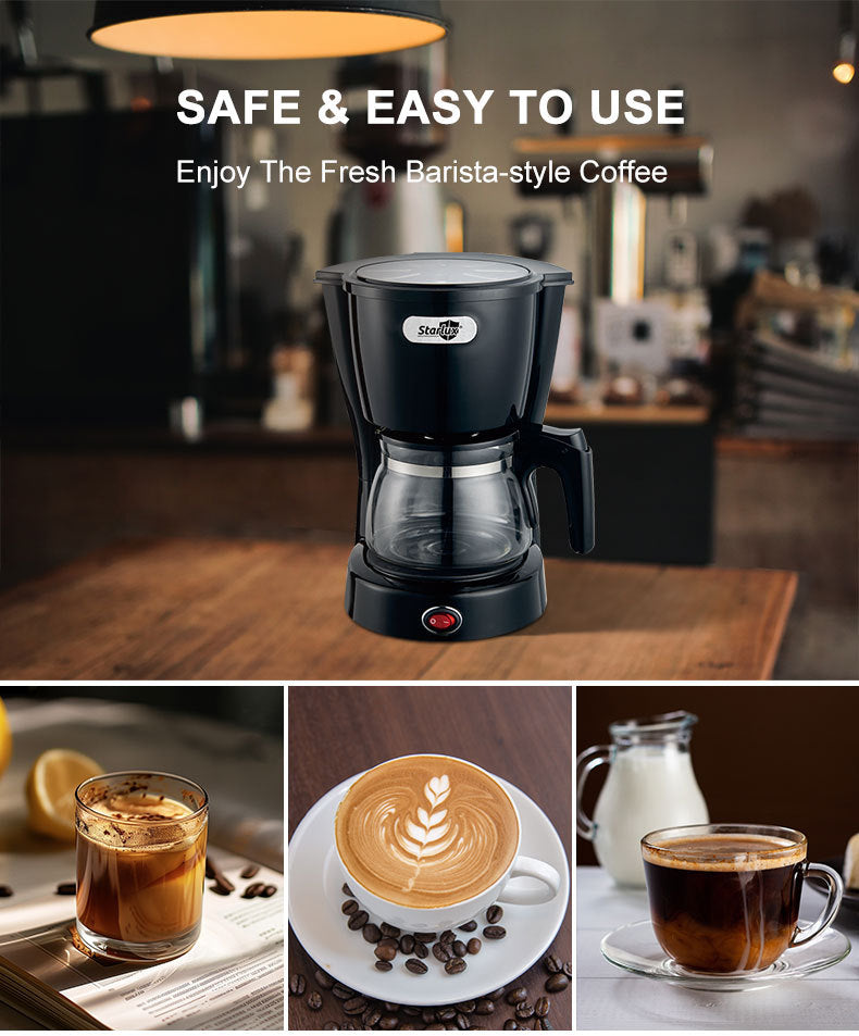 Cross border semi-automatic drip coffee machine, home office coffee pot, foreign trade electric coffee pot